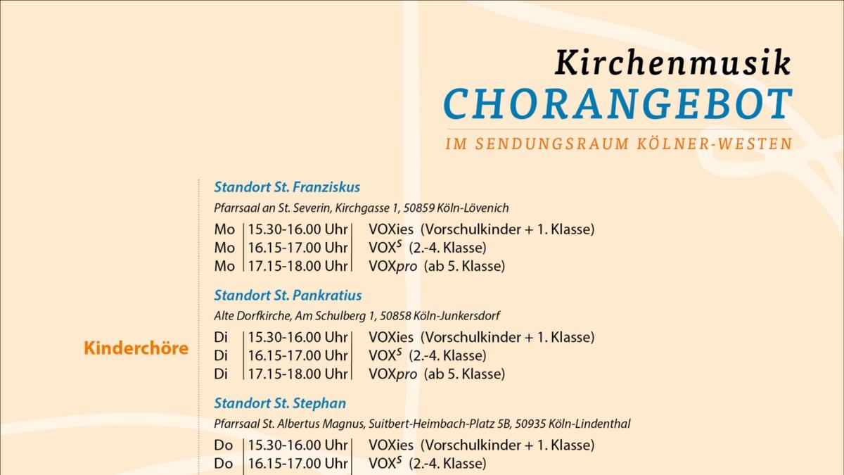Kirchenmusik Kinder und Jugend