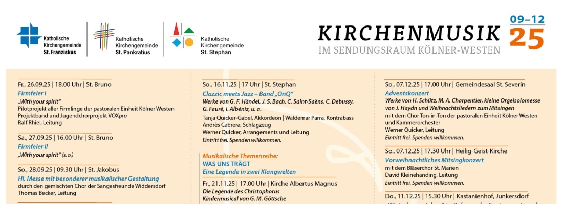 Neue Termine aus der Kirchenmusik