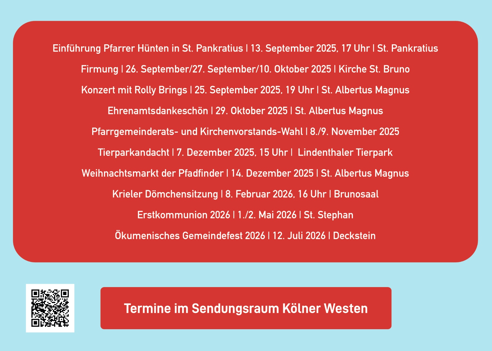 Termine für 25/26