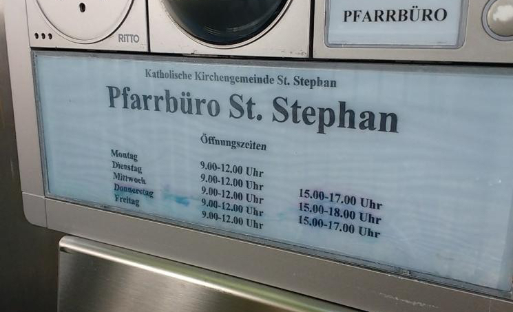 Pfarrbüro St. Stephan